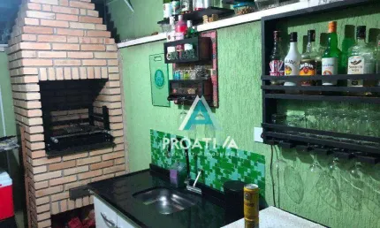 Sobrado com 3 dormitórios à venda, 137 m² por R$ 590.000,05 - Jardim Santo Antônio - Santo André/SP
