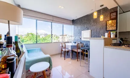 Apartamento com 3 quartos à venda na rua comendador albino cunha, 128, cristo redentor, porto alegre, 74 m2 por r$ 550.000