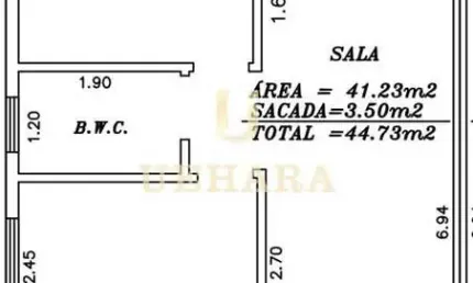 Apartamento de 50 m2 , 2 quartos, 1 vaga, prox ao metro Patriarca