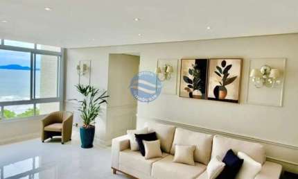 Apartamento para venda na orla de Santos com vista mar