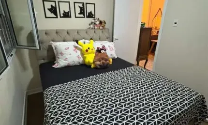 Apartamento reformado à uma quadra da praia do gonzaguinha, são vicente-sp