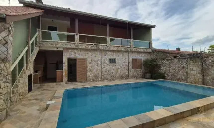 Casa com 5 dormitórios, sendo 2 suítes no cibratel ii em itanhaém, sp