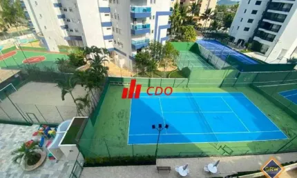 Apartamento a venda riviera de são lourenço, com 3 dormitórios sendo uma suíte, sala para 2 ambientes com varanda gourmet,útil de 104 m²