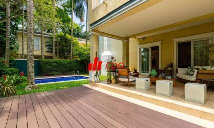 Casa de luxo em condomínio no Jardim Petrópolis - 4 dormitórios sendo 4 suítes, 4 salas, 6 banheiros, 5 vagas, piscina jardim 712m² - São Paulo-SP