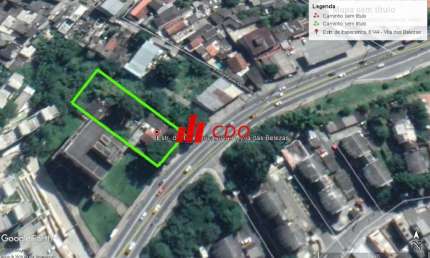 Terreno Comercial à Venda em São Paulo Zona Sul-SP, Estrada de Itapecerica, frente de 20 x 115= 2.300m² de Área Zoneamento ZC