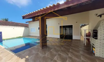 Casa para Venda em Itanhaém, Jardim Califórnia, 3 dormitórios, 1 suíte, 2 banheiros, 4 vagas