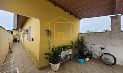 Casa para Venda em Itanhaém, Balneário Tupy, 2 dormitórios, 1 suíte, 2 banheiros, 2 vagas