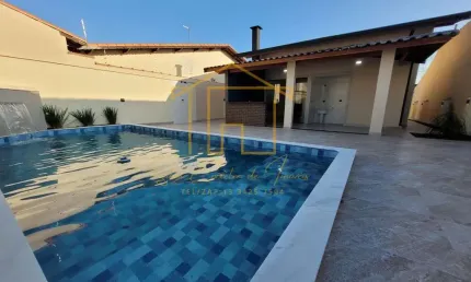 Casa para venda em itanhaém, jardim regina, 3 dormitórios, 2 suítes, 3 banheiros, 4 vagas
