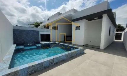 Casa para Venda em Itanhaém, Jardim Regina, 2 dormitórios, 2 suítes, 3 banheiros, 4 vagas
