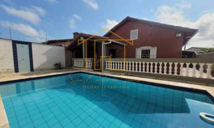 Casa para Venda em Itanhaém, Jardim Grandesp, 3 dormitórios, 1 suíte, 2 banheiros, 5 vagas