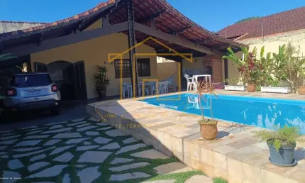 Casa para Venda em Itanhaém, Jardim Grandesp, 3 dormitórios, 1 suíte, 3 banheiros, 4 vagas