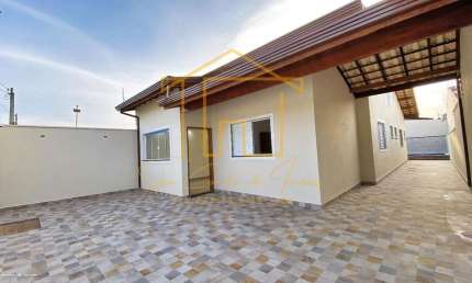Casa para Venda em Itanhaém, Balneário Tupy, 3 dormitórios, 1 suíte, 2 banheiros, 3 vagas