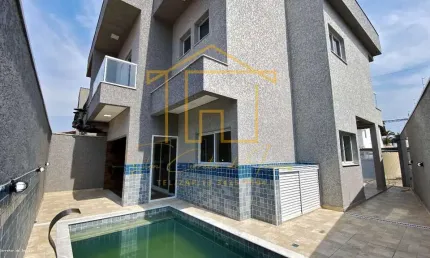 Sobrado para venda em itanhaém, jardim cibratel ii, 3 dormitórios, 1 suíte, 2 banheiros, 2 vagas