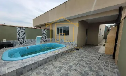 Casa para venda em itanhaém, jardim jamaica, 2 dormitórios, 1 suíte, 2 banheiros, 2 vagas