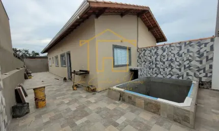 Casa para venda em itanhaém, jardim jamaica, 2 dormitórios, 1 banheiro, 4 vagas