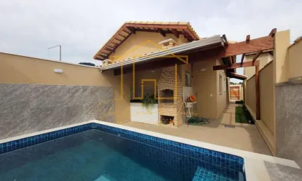Casa para venda em itanhaém, jardim regina, 2 dormitórios, 1 suíte, 2 banheiros, 2 vagas