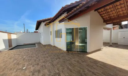 Casa para venda em itanhaém, balneário tupy, 3 dormitórios, 1 suíte, 2 banheiros, 3 vagas