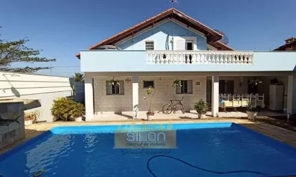 Sobrado para Venda em Itanhaém, Jardim Grandesp, 6 dormitórios, 3 suítes, 6 banheiros, 3 vagas