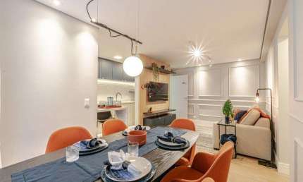 Lindo apto, todo Mobiliado e Decorado, Novo de 3 dormitorios no Bigorrilho! EMPREENDIMENTO Pronto pra Morar e com Parcelamento Facilitado
