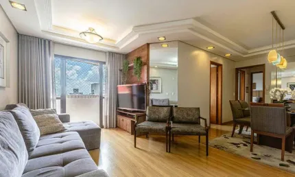 Apartamento de 3 Quartos a venda no Bacacheri (semi-mobiliado,  ensolarado, andar alto)