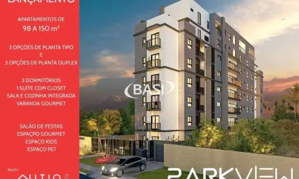 Apartamento de 3 dormitorios com suite no Centro de Pinhais - Imperdivel!