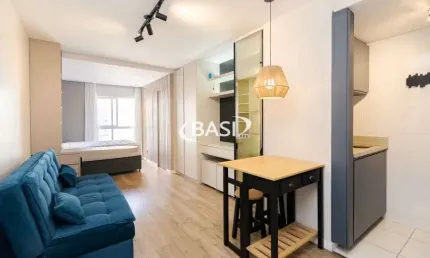 Studio mobiliado a venda no centro de curitiba (com vaga garagem) - perfeito para airbnb!