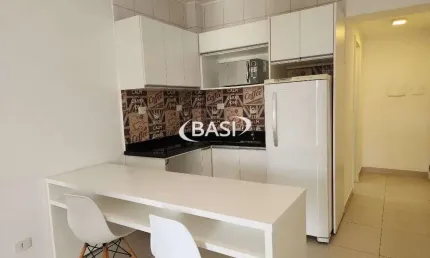 Vista Panoramica (andar alto) no Coracao de Curitiba | Studio Mobiliado de 32,22m2