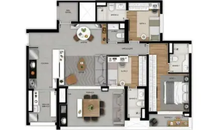 Apartamento com 3 quartos à venda na rua imbarié, --, vila prudente, são paulo, 118 m2 por r$ 1.702.128