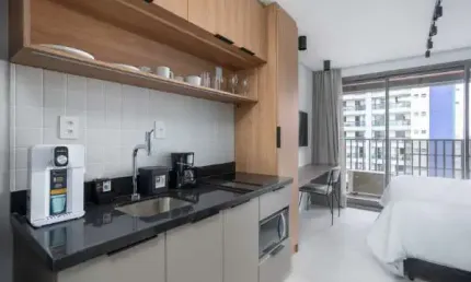 Apartamento com 1 quarto à venda na Avenida Regente Feijó, --, Jardim Anália Franco, São Paulo, 24 m2 por R$ 610.000