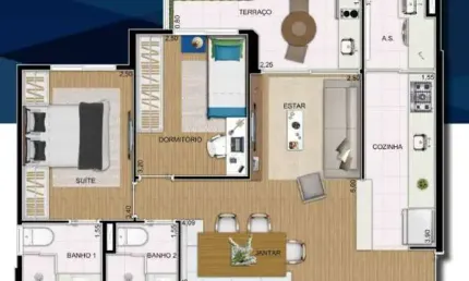 Apartamento com 2 quartos à venda na Rua Torquato Tasso, --, Vila Prudente, São Paulo, 64 m2 por R$ 793.000