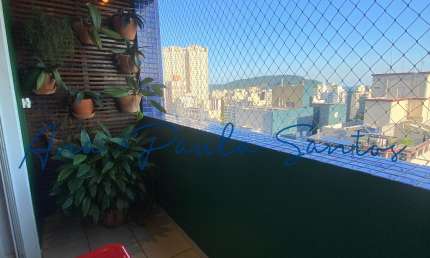 Maravilhoso Apartamento Duplex de 2 Suítes com Vista para o Mar, à venda no Boqueirão em Santos - SP