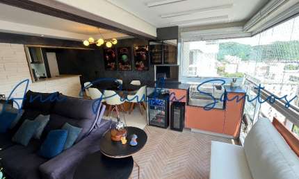OPORTUNIDADE ÚNICA NO PORTO PANORAMA! Maravilhoso apartamento de 3 dorms (1 suíte) com varanda gourmet, a venda na Vila Belmiro em  Santos - SP