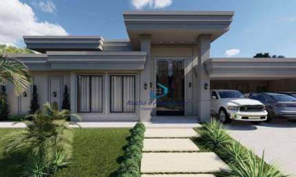 Espetacular Casa em Construção Condomínio Villagio do Engenho 4 suítes Salas integradas Gourmet Piscina 6 Vagas Jardins Projeto Diferenciado