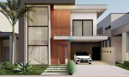 Casa em Condominio Fechado Parque Taua com 04 Suites sendo 01 Terrea, Piscina, Londrina PR.