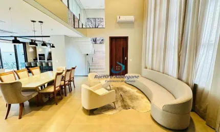 Oportunidade Casa Alto Padrão Condomínio Sun Lake 4 quartos Amplas Salas Integradas ao Gourmet Completa e Decorada Moderna e Sofisticada Piscina/Spa