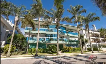 Condomínio residencial spazio jurerê - apartamento 3 dormitórios, frente rua face norte à venda em jurerê internacional - florianópolis - sc