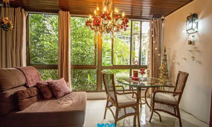 Apartamento mobiliado com 4 quartos, hidromassagem e 2 vagas -254 m²- Petrópolis