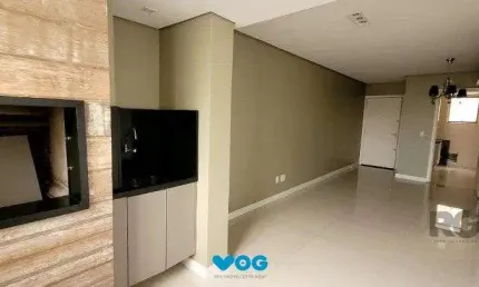Apartamento a venda 2 dormitórios com churrasqueira, 1 suite, elevador e garagem