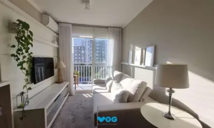 Apartamento para Venda - 56m², 2 dormitórios, sendo 1 suites, 1 vaga - Jardim It