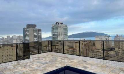 Cobertura com 3 dorms, Gonzaga, Santos - R$ 2.73 mi, Cod: 2107