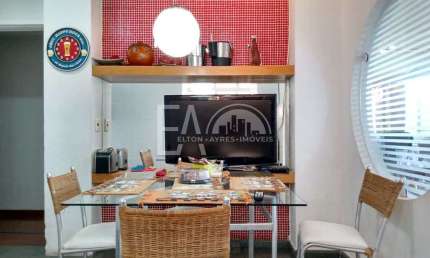 Apartamento vista mar 1 quartos com 3 suítes e 1 closet, 1 quarto Home office,  1 sala, 1 cozinha 1 área de serviço - 50 metros da praia