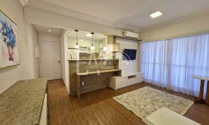 Apartamento 1 dorm. mobiliado para alugar no Boqueirão - Santos