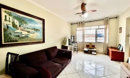 Apartamento á venda 2 Quartos 1 Vaga no Campo Grande, Santos