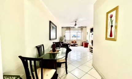 Apartamento á venda 2 quartos 1 vaga no campo grande, santos