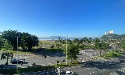 Apartamento 4 dormitórios, frente mar, em São Vicente