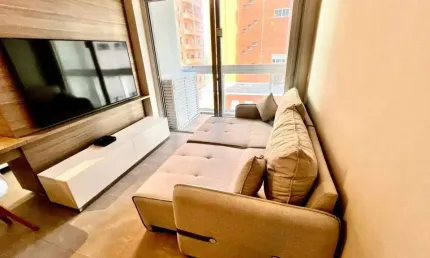 Apartamento para aluguel, 1 quarto, 1 suíte, 1 vaga, Boqueirão - Santos/SP