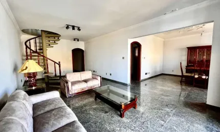 Cobertura duplex com piscina á venda no boqueirão, em santos