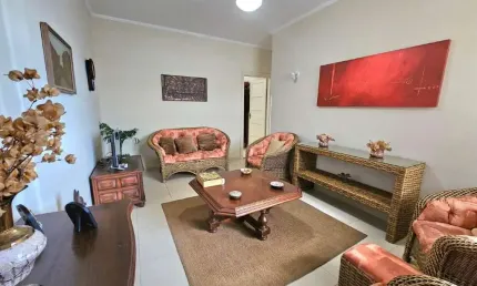 Apartamento 2 dormitórios, 1 vaga, vista mar - pompéia - santos - sp