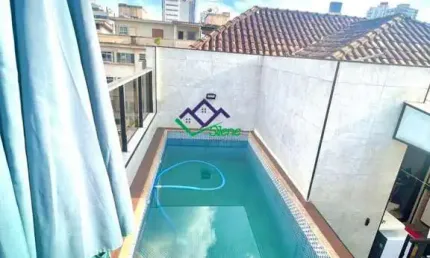 Casa para Venda em Santos, Boqueirão, 3 dormitórios, 2 suítes, 4 banheiros, 2 vagas