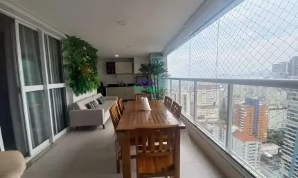 Apartamento para Venda em Santos, Gonzaga, 3 dormitórios, 3 suítes, 5 banheiros, 2 vagas
